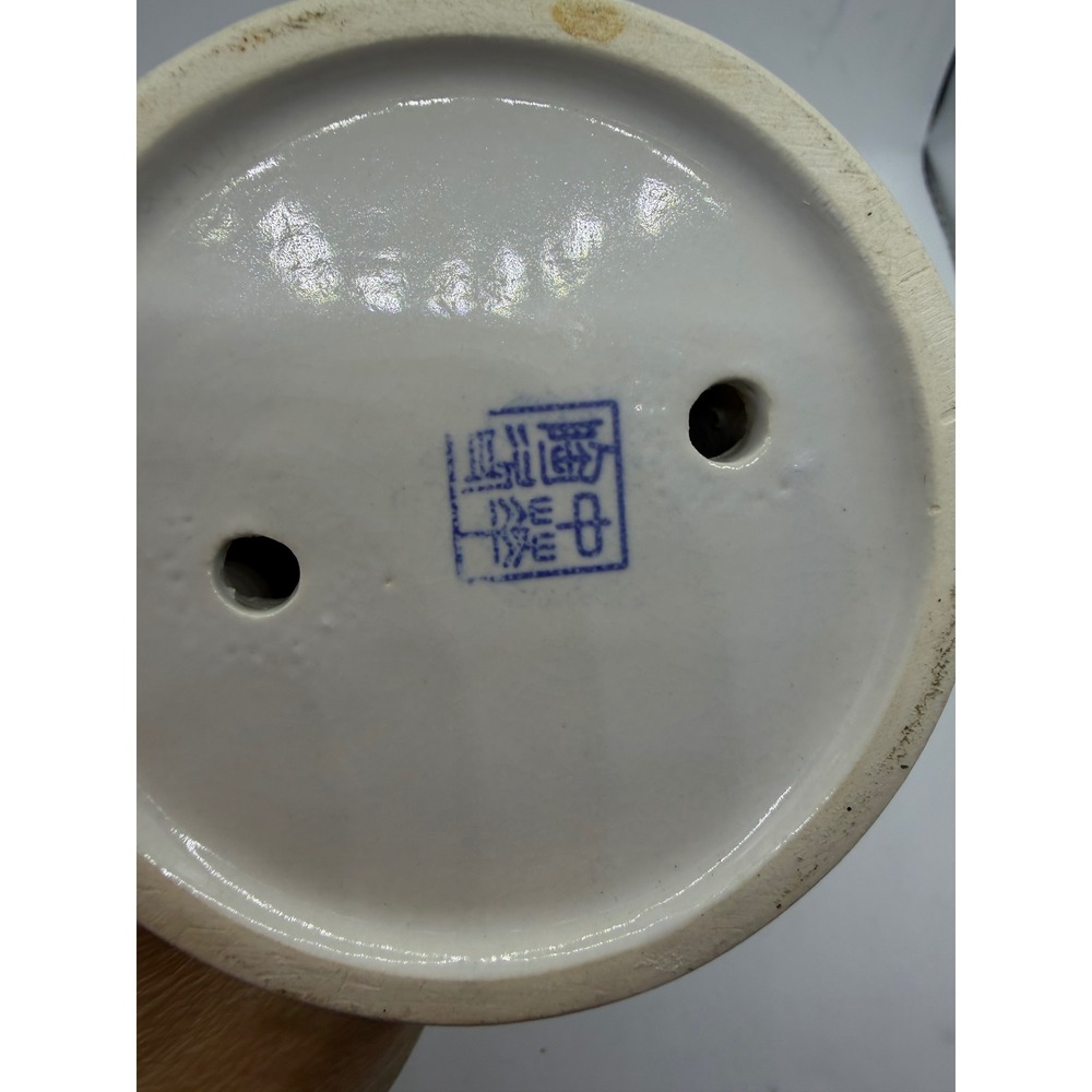 Vintage Blue and White Porcelain Pedestal Bowl Floral Footed Compote Dish 5in - Picture 5 of 8